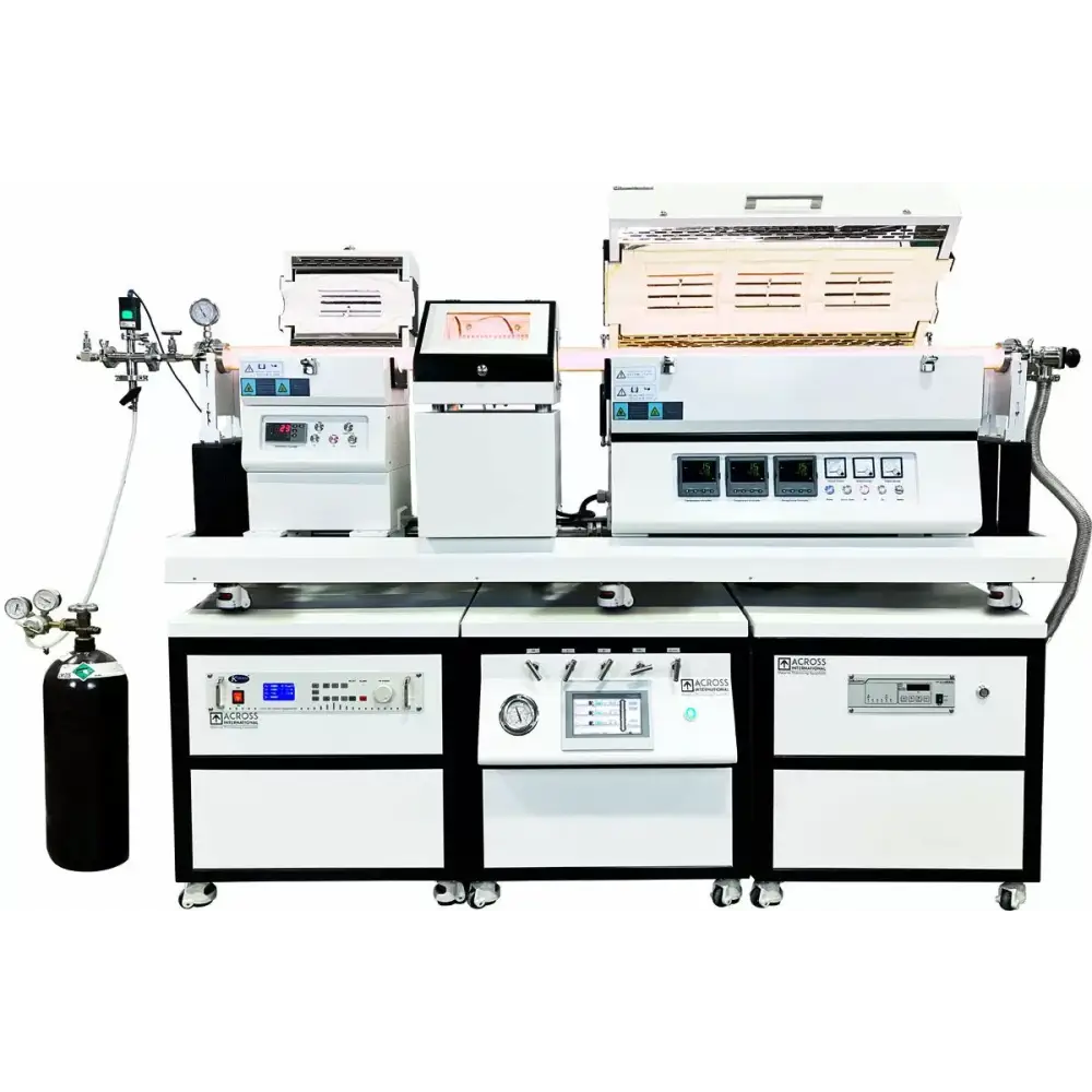 1-Zone 1200°C PE/CVD Stationary Furnace W/ RF Generator Gas Mix & Pumping System 100mm OD - Furnaces & Boilers