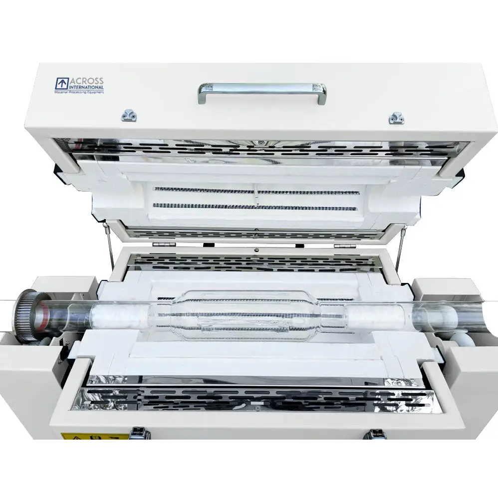 1-Zone 1200C Rotary & Tilting Top-Open Tube Furnace 60mm OD - Furnaces & Boilers