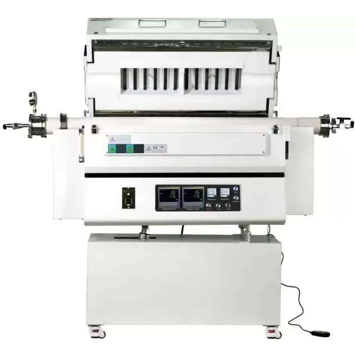 1-Zone 1500C Rotary & Tilting Top-Open Tube Furnace 80mm OD - Furnaces & Boilers