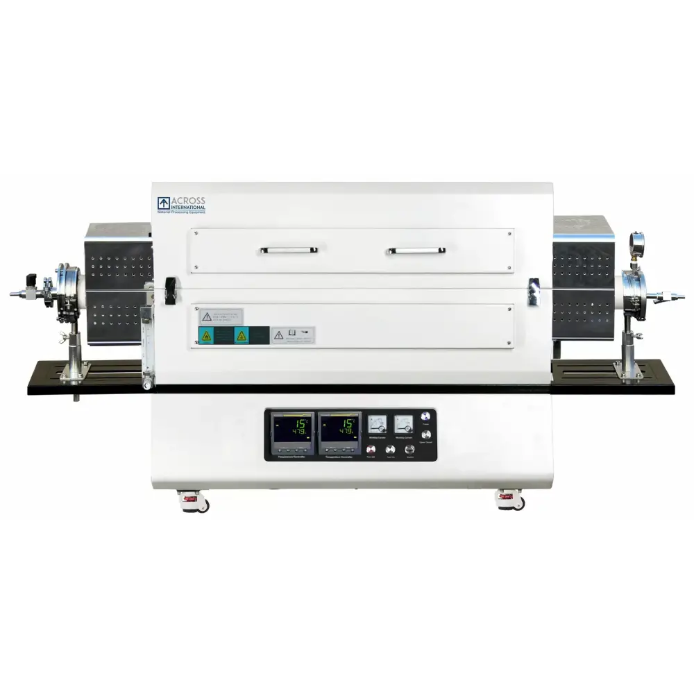1- Zone 1500C Top-Open Tube Furnace with Alumina Tube and Sealing Flanges OD 80mm - Furnaces & Boilers