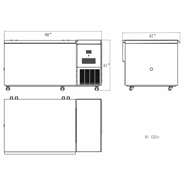 Ai Glacier 21 Cu Ft -86C Ultra Low Temp Chest Freezer ETL 220V - Freezers