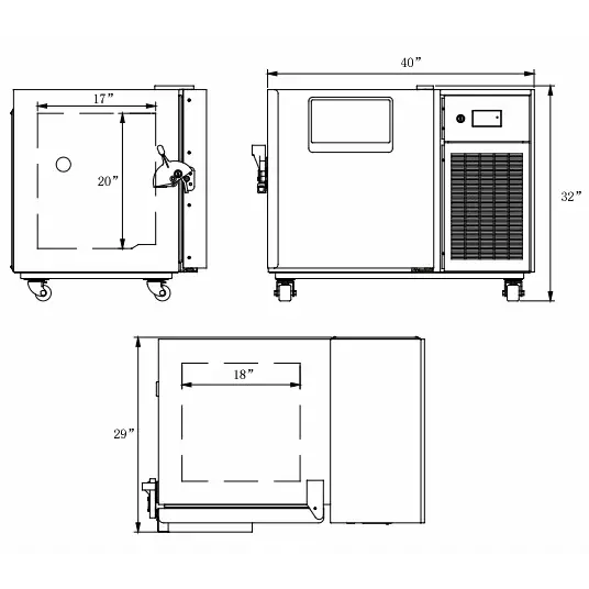 Ai Glacier 4 Cu Ft -86°C Ultra-Low Upright Freezer ETL 110V - Freezers