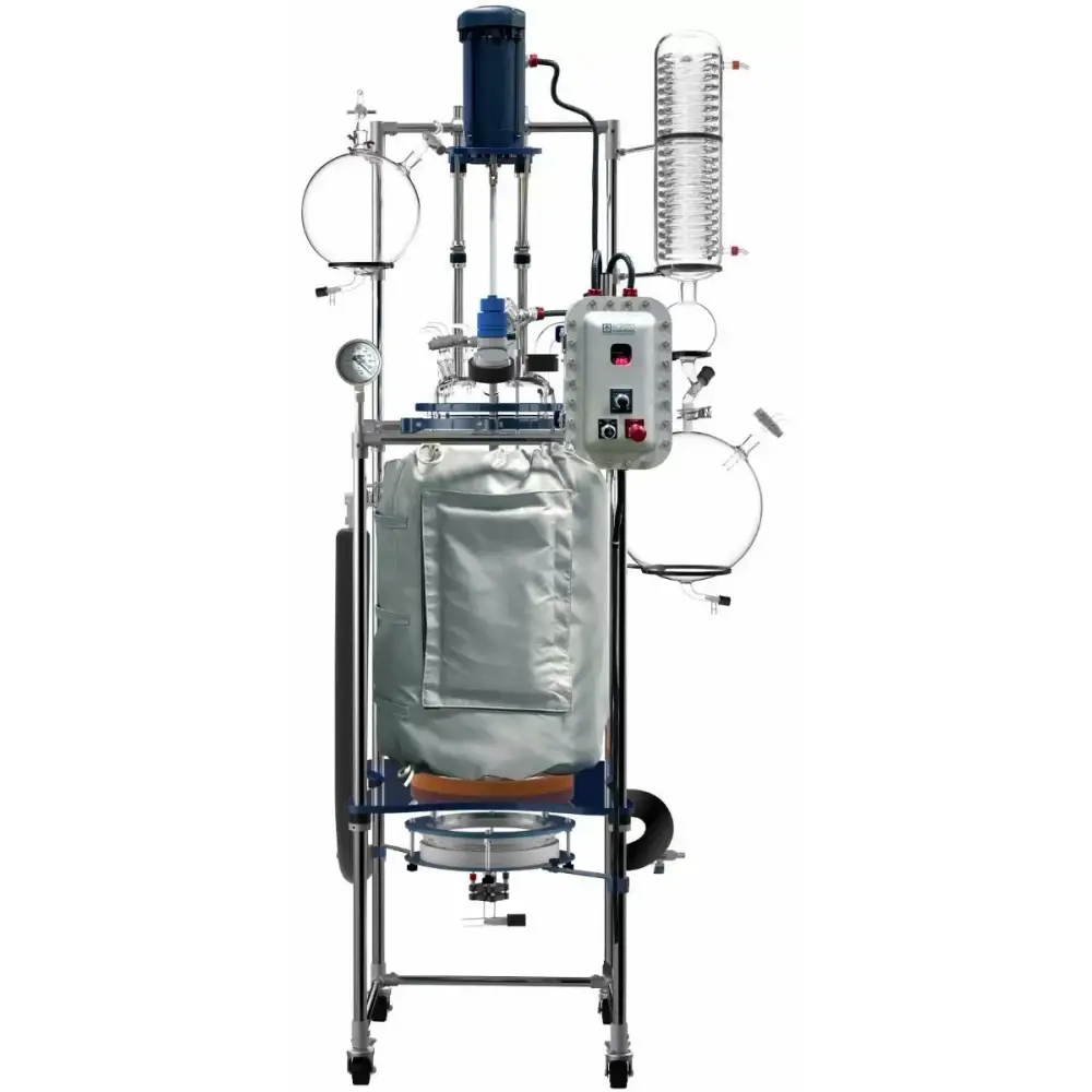 Glass Reactor Ai 100L Jacket w/ Explosion-Proof Motor/Controller 220V - Laboratory Equipment