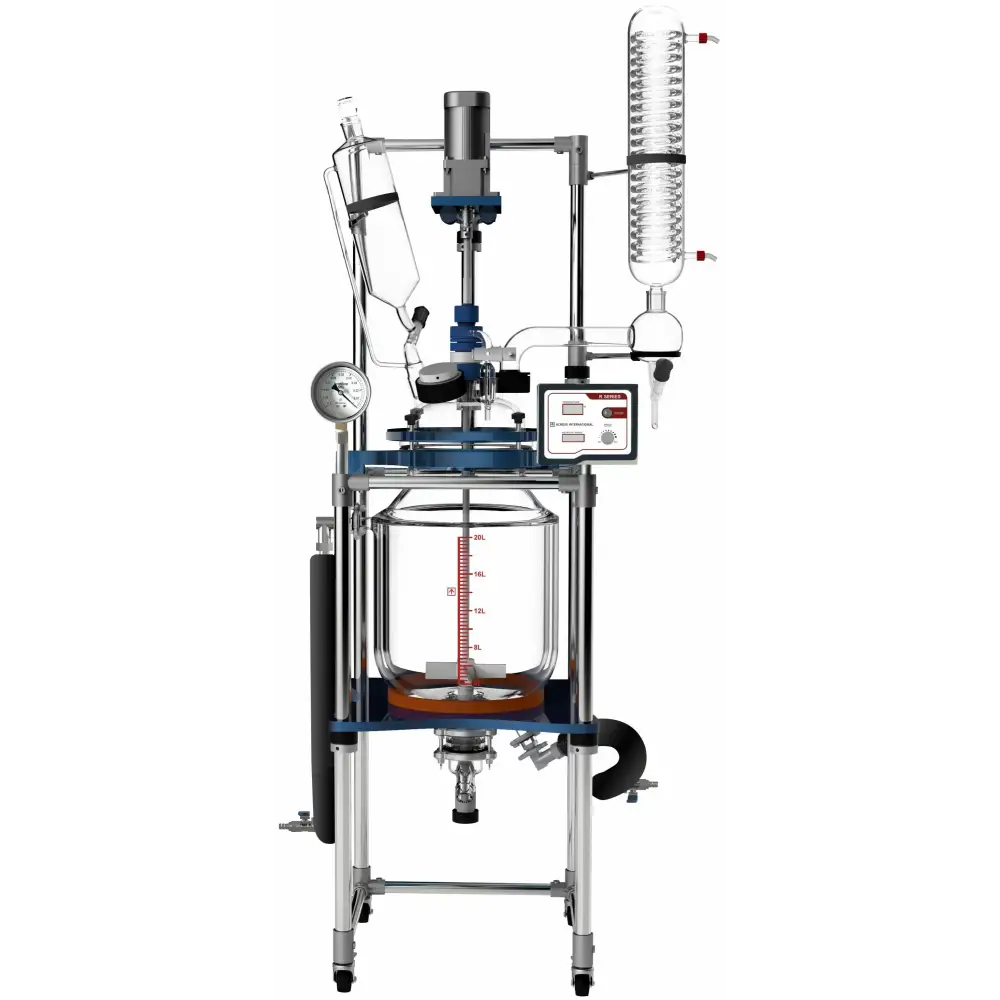 Glass Reactor Ai 20L Single or Dual Jacketed Systems - Laboratory Equipment