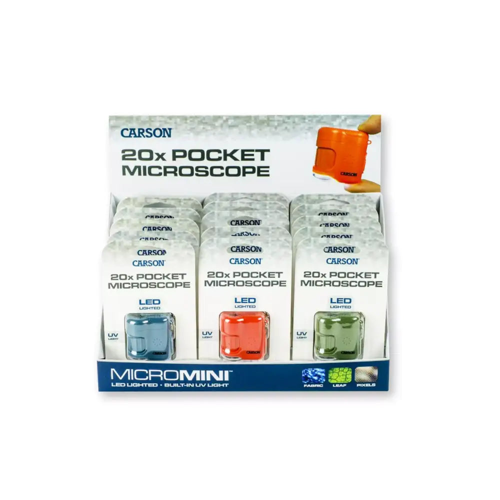 MicroMini™ Microscope Display - 15 units Assorted Colors - Microscopes