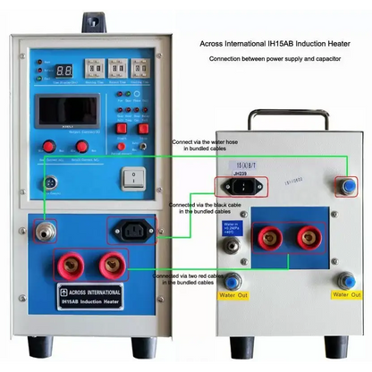 15KW Mid-Frequency Split Induction Heater w/ Timers 30-80KHz - Laboratory Equipment