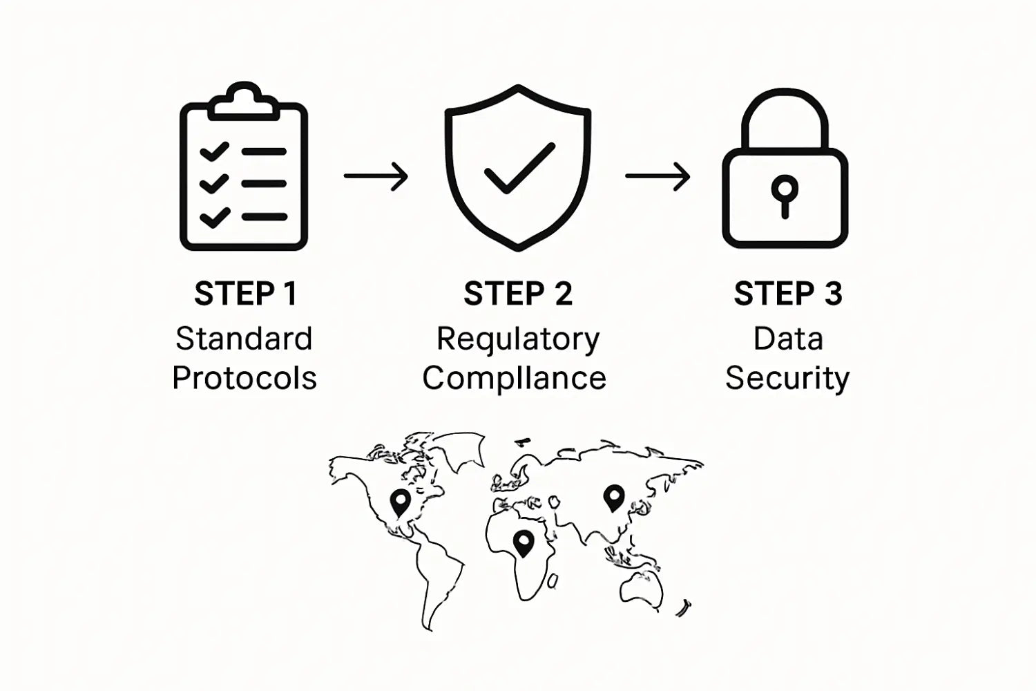 Infographic: genomic lab compliance process steps