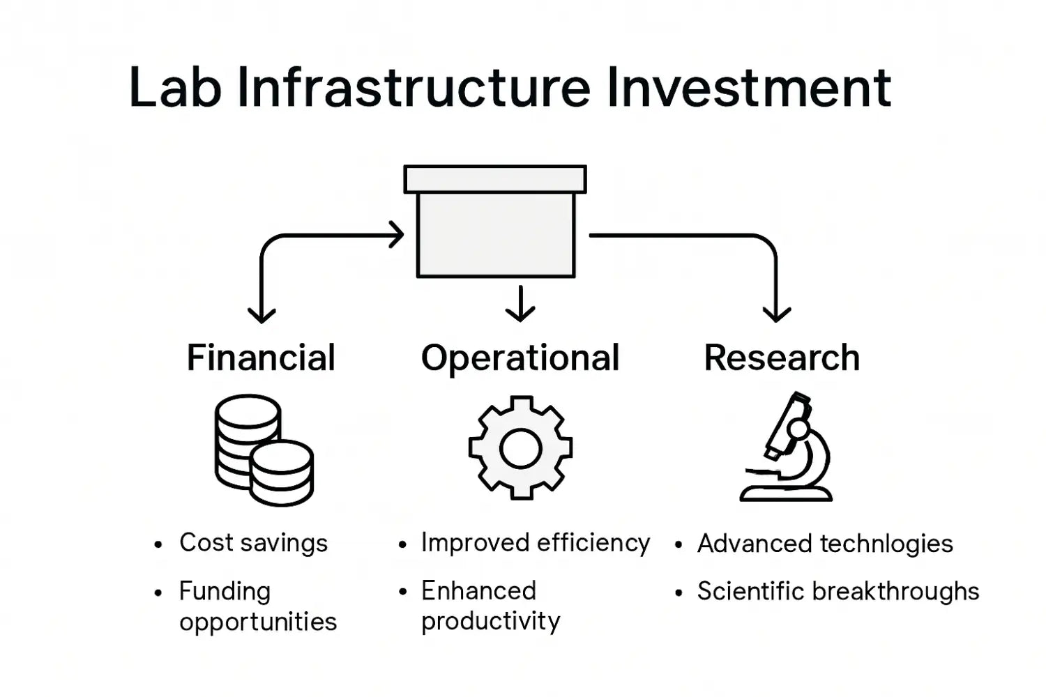 Infographic: lab infrastructure benefits comparison