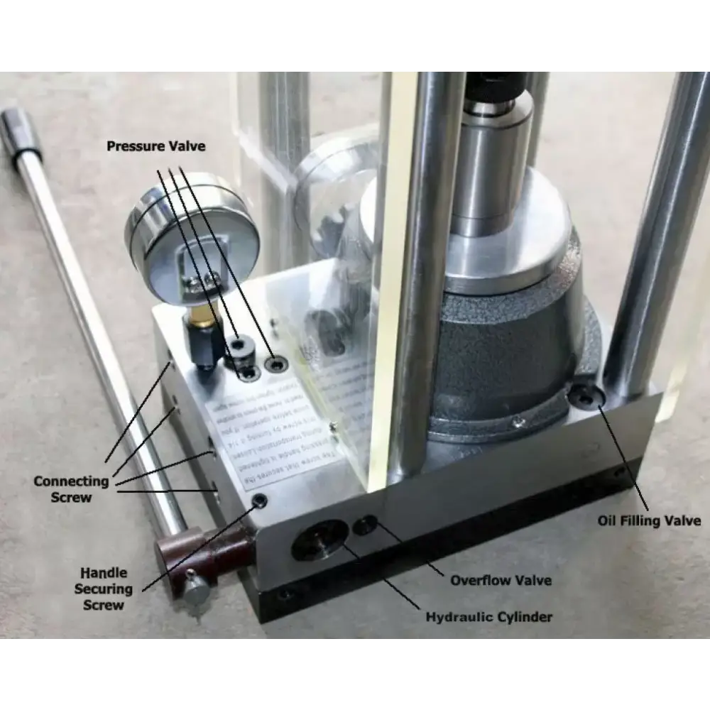 24-Ton Pellet Press with Hydraulic Pump & Safety Shield - Pumps