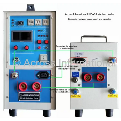 25KW Mid-Frequency Split Induction Heater w/ Timers 30-80KHz - Laboratory Equipment