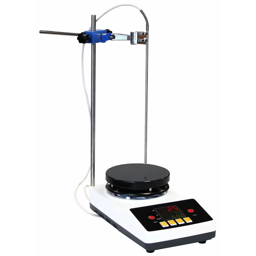 350C 2000RPM 0.8-Gallon PID Magnetic Stirrer 5.5’’ Heated Plate - Laboratory Equipment