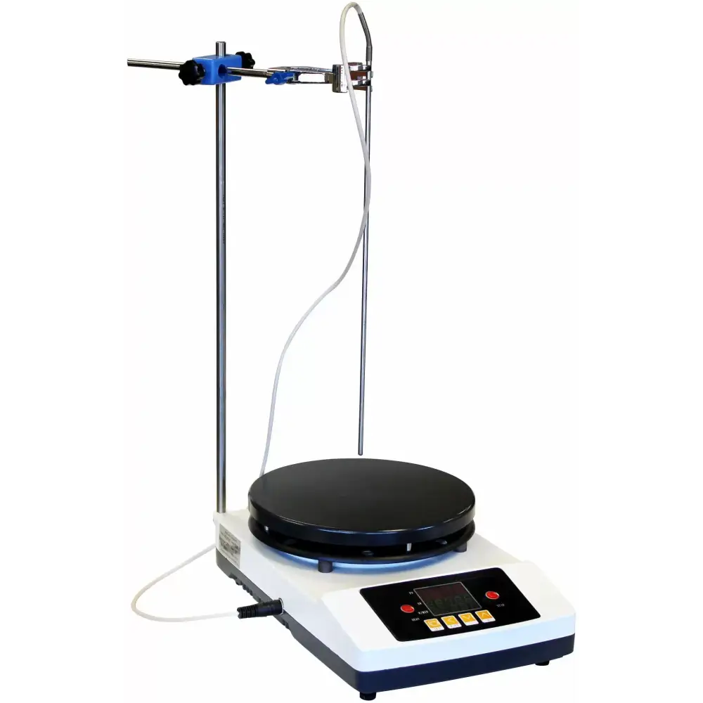 350C 2000RPM 1.5-Gallon PID Magnetic Stirrer w/ 9’’ Heated Plate - Laboratory Equipment