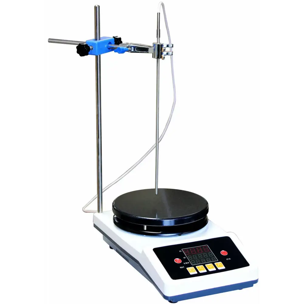 350C 2000RPM 1-Gallon PID Magnetic Stirrer with 7’’ Heated Plate - Laboratory Equipment