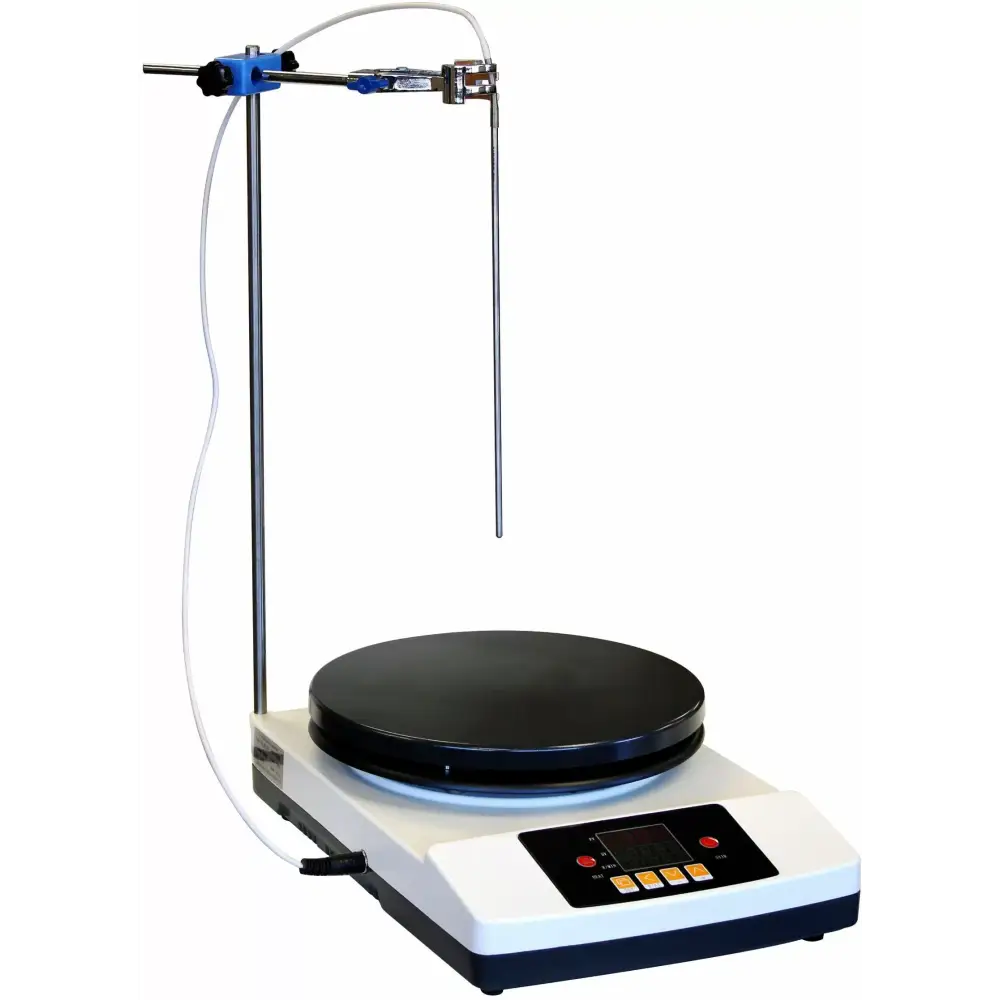 350C 2000RPM 2-Gallon PID Magnetic Stirrer w/ 11’’ Heated Plate - Laboratory Equipment