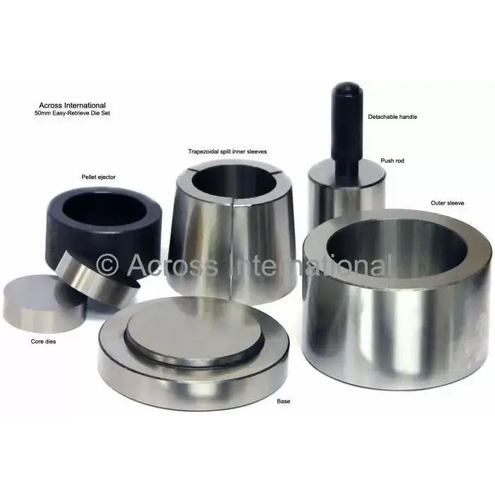 50mm ID Round Easy-Retrieve Dry Pressing Die Set - Laboratory Equipment