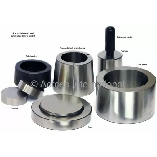 50mm ID Round Easy-Retrieve Dry Pressing Die Set - Laboratory Equipment