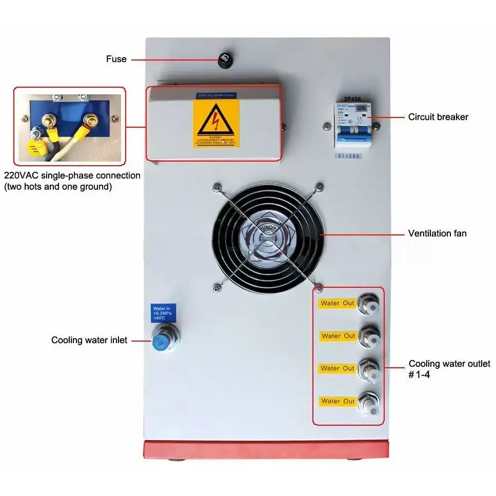 6.6KW Hi-Frequency Compact Induction Heater 100-500KHz - Laboratory Equipment