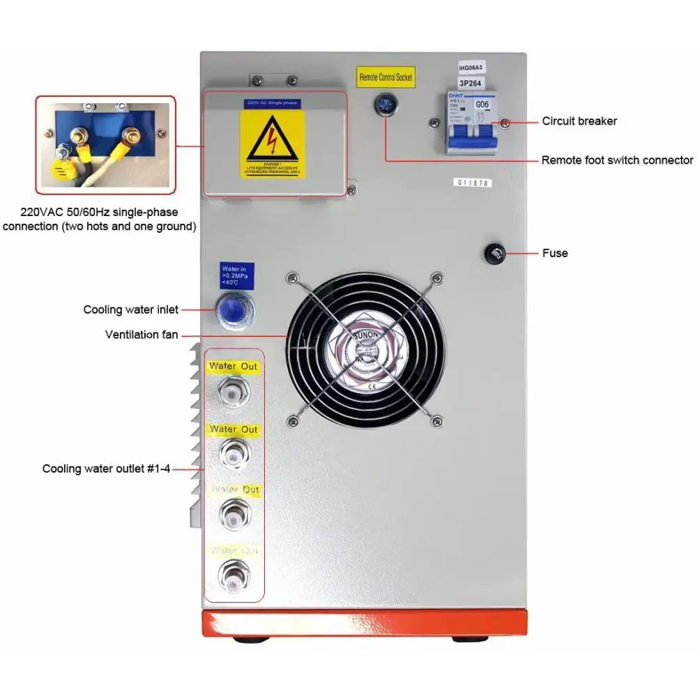 6.6KW Hi-Frequency Induction Heater 600-1100KHz - Laboratory Equipment