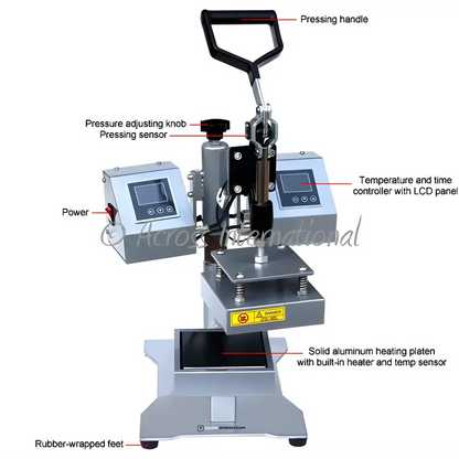 Ai 3x2’’ Swing-Away Heat Press with Dual Heating Platens - 220V - Laboratory Equipment