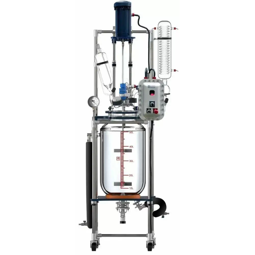Ai 50L Dual Jacket Reactor w/ Explosion-Proof Motor & Controller 220V - Laboratory Equipment