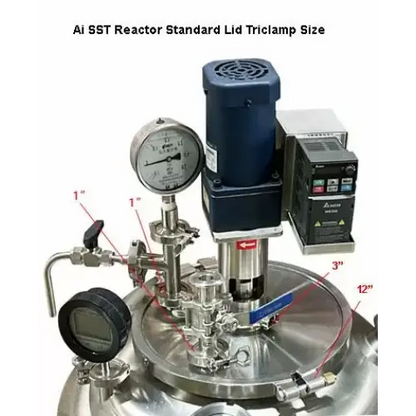 Ai ETL C1D1 Dual-Jacketed 100L 316L-Grade SST Filter Reactor - Laboratory Equipment