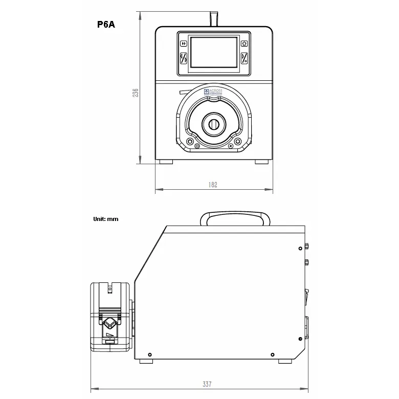 Ai P6A 6L/min SST Peristaltic Pump Touchscreen controller ETL - Pumps