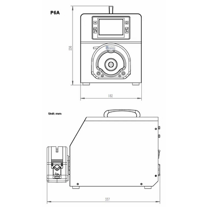 Ai P6A 6L/min SST Peristaltic Pump Touchscreen controller ETL - Pumps