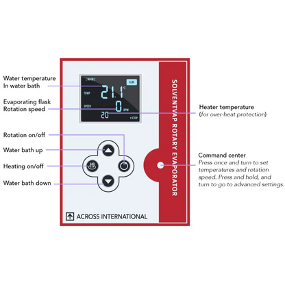 Ai SolventVap 5L Evaporator w/ Cold Trap Condenser & Power Lift - Rotary Evaporator