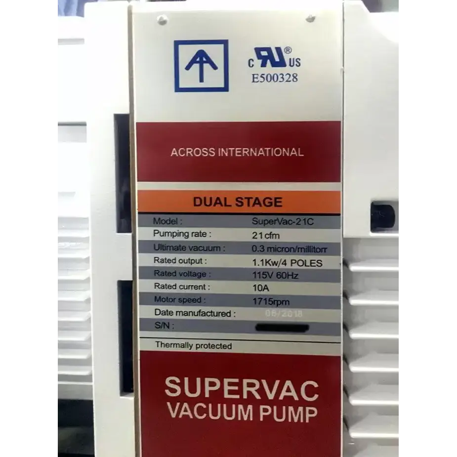 Ai SuperVac 21 cfm Corrosion-Resist 2-Stage Pump UL/CE - Pumps