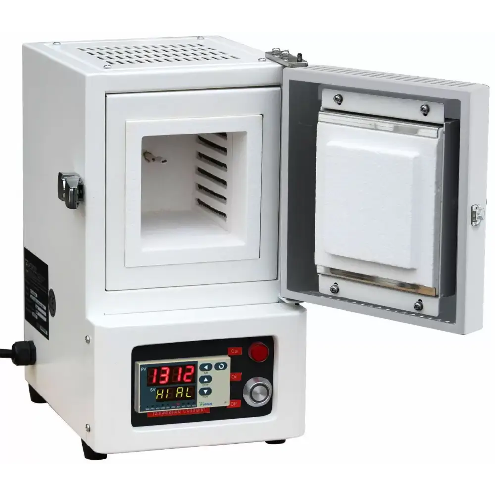 Compact Tabletop Muffle Furnace 1050°C (1922F) 4x4x4’’ W/ 30-Seg PID Controller For dental dentistry cast ceramic