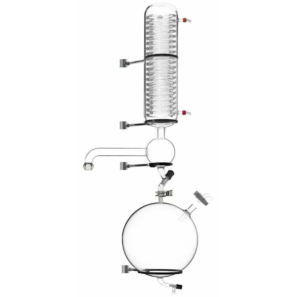 Condenser Set with 20L Receiving Flask for Ai Glass Reactors - Laboratory Equipment