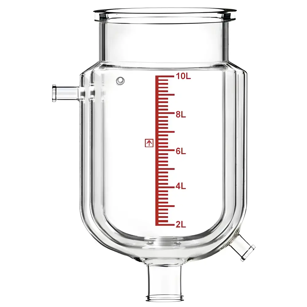 Dual-Jacketed 10L Reactor Vessel for Ai R10 Glass Reactors - Laboratory Supplies