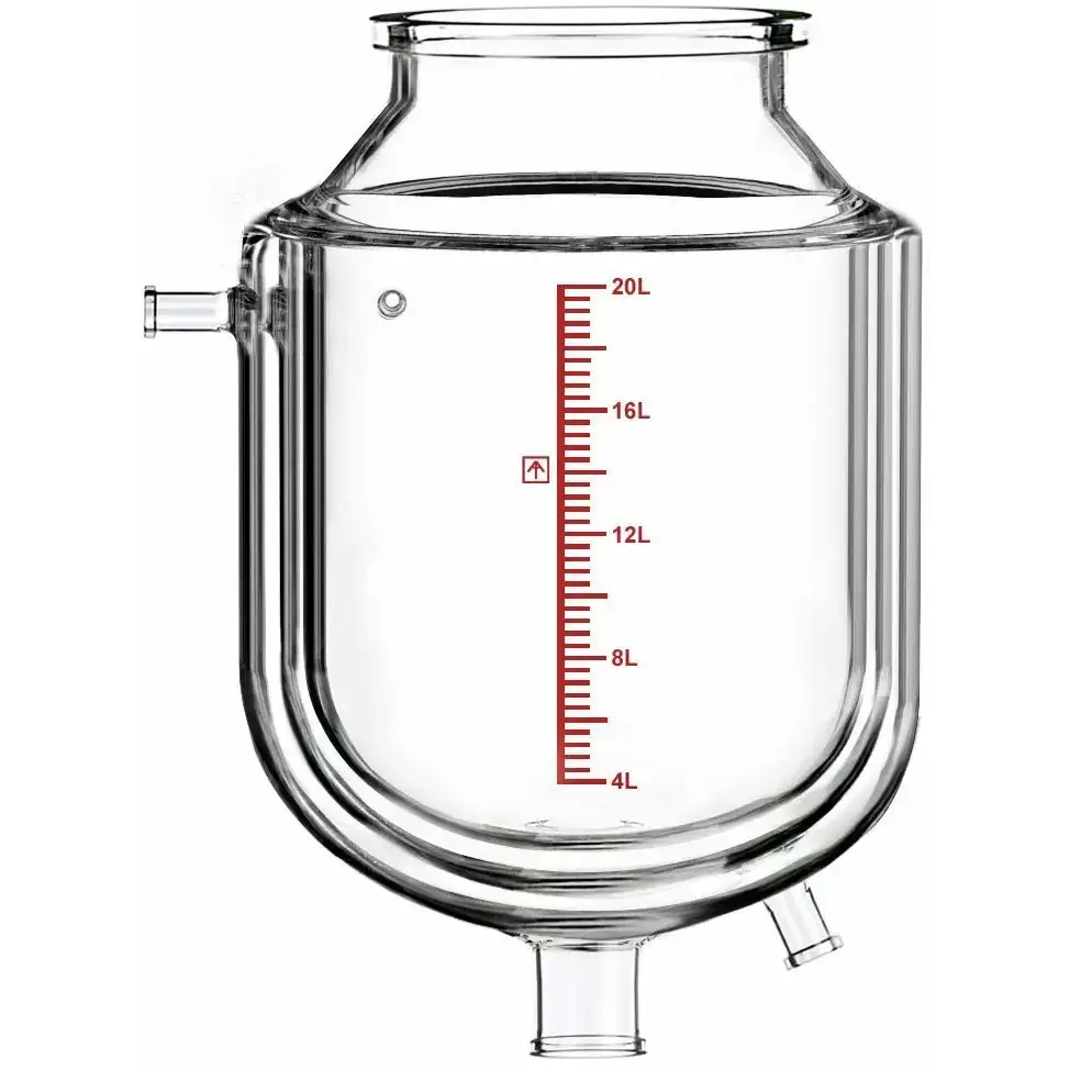 Dual-Jacketed 20L Reactor Vessel for Ai R20 Glass Reactors - Laboratory Supplies