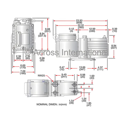 Edwards E2M28 21 CFM Dual-Stage High Capacity Vacuum Pump - Pumps