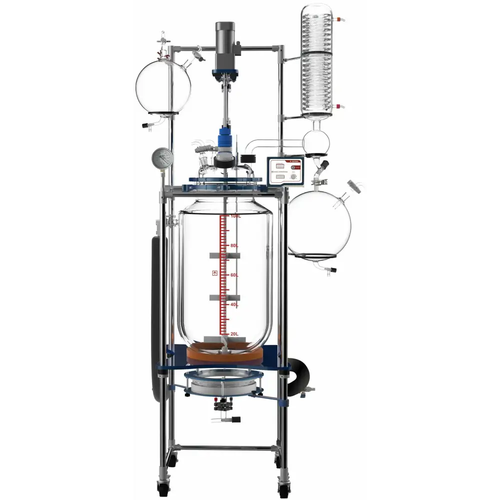 Glass Reactor Ai 100L Single Jacketed Filter - Laboratory Equipment