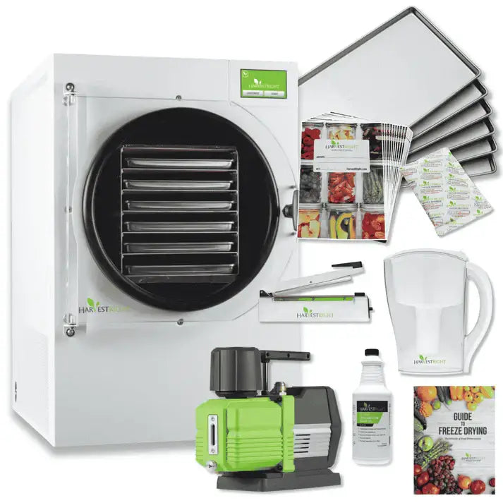 Large Home Pro Freeze Dryer White 6 Trays and Mylar Starter Kit Freeze Drying Machines