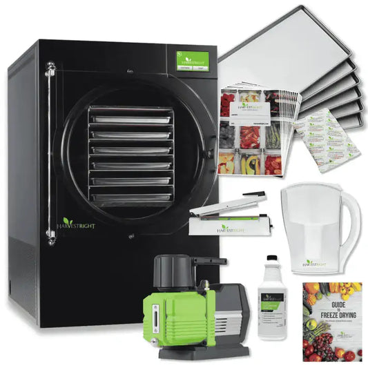 Medium Home Pro Freeze Dryer Black 5 Trays and Mylar Starter Kit Freeze Drying Machines
