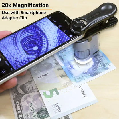 MicroMini 20x Microscope With Smartphone Adapter Microscopes