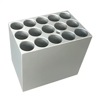 myBlock™ Mini Dry Bath Heat Blocks Accessories - Block 15 x 12-13mm tubes 60mm tall no lid - Temperature Control Baths