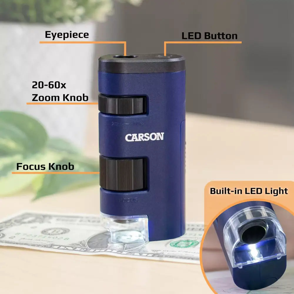 PocketMicro 20 60x LED Pocket Microscope Microscopes