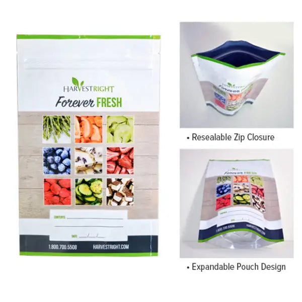 Resealable Mylar Bags 50 Pack Harvest Right Accessories